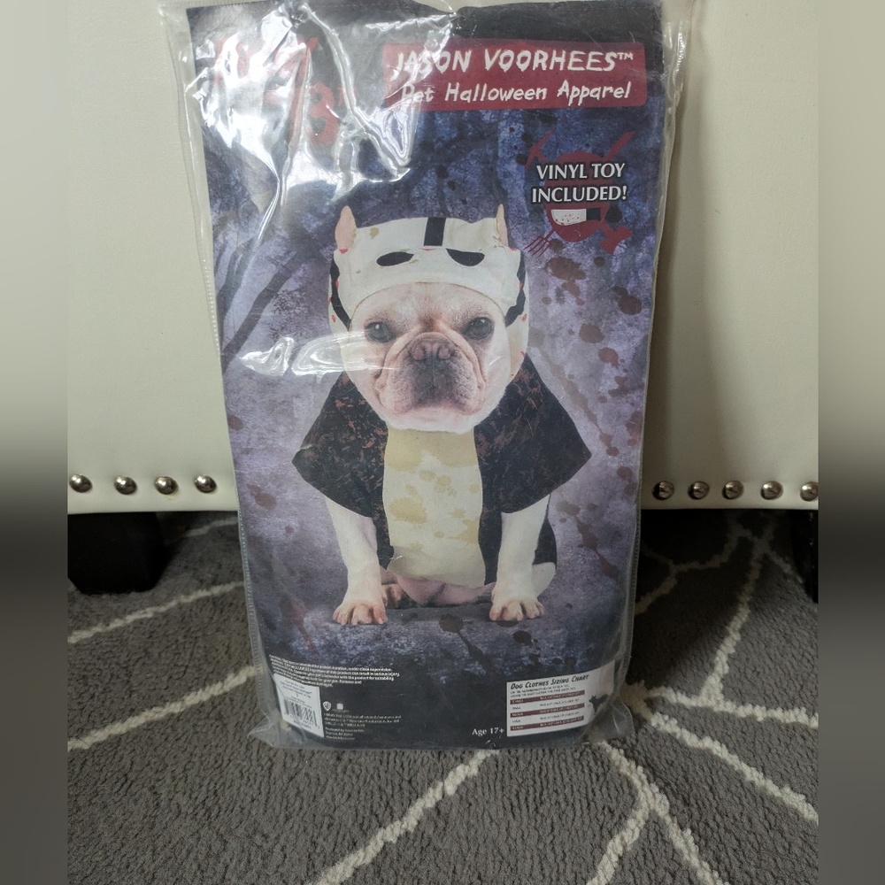 Jason Voorhees Dog Costume Size Small